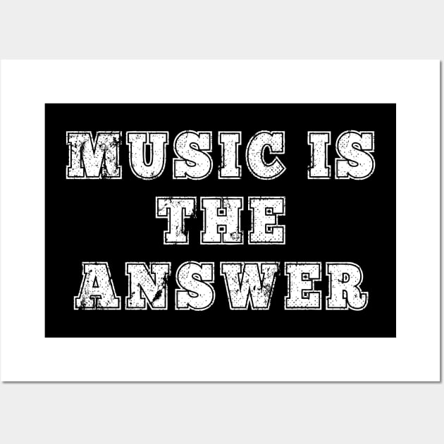 Music Is The Answer Wall Art by Belimbing asem